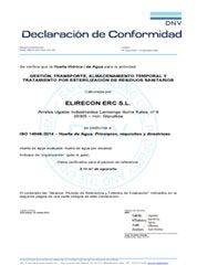 Certificado ISO 14046 2014